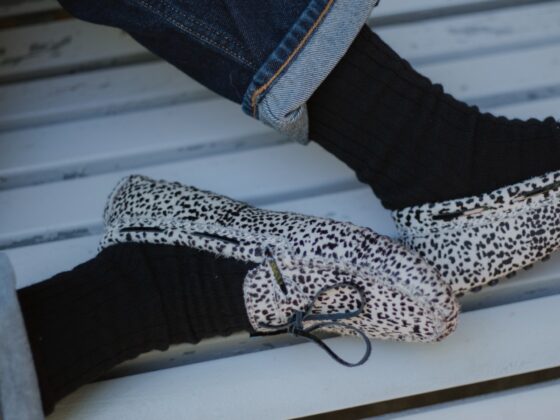 O inverno português calça mocassins