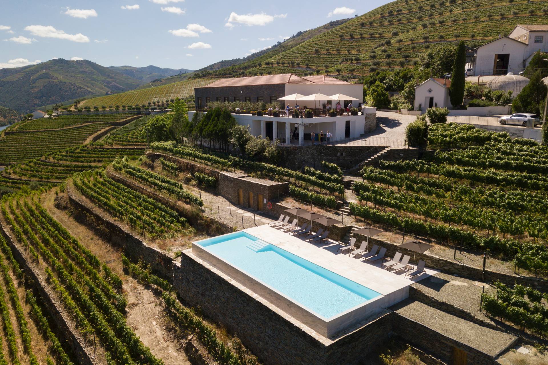 O retiro na quinta é com vista para o Douro