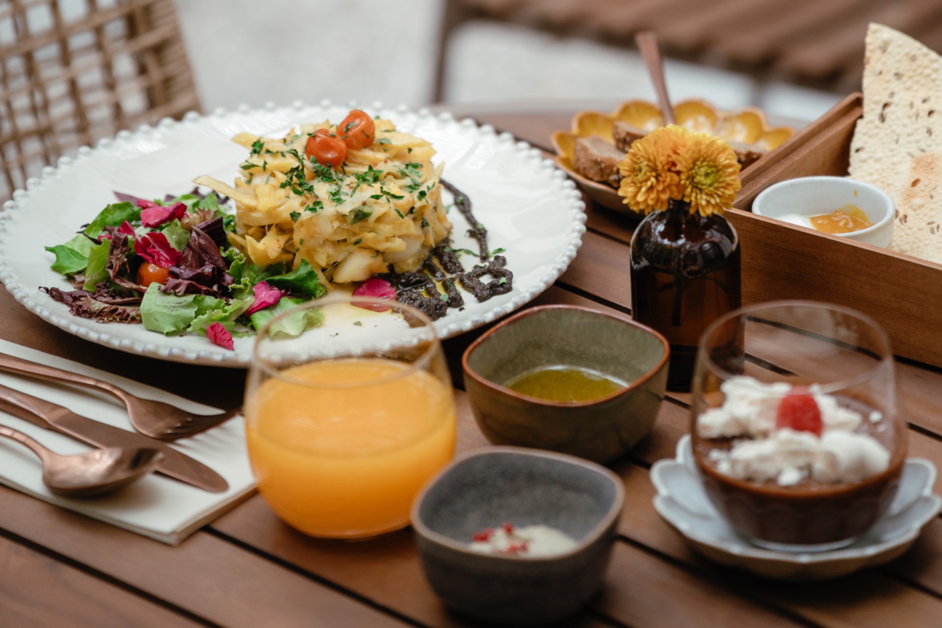 Há gastronomia no claustro