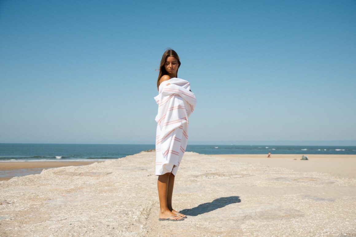 Na praia, com estilo